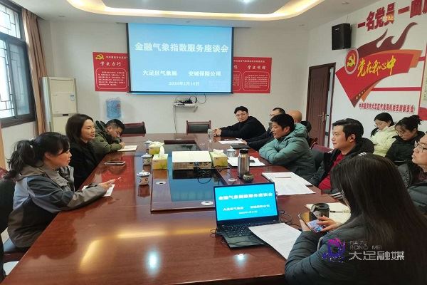 大足气象与安诚保险共商金融气象服务合作